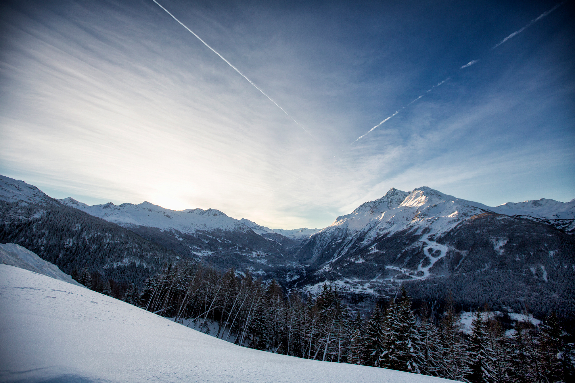 Skieur en Italie